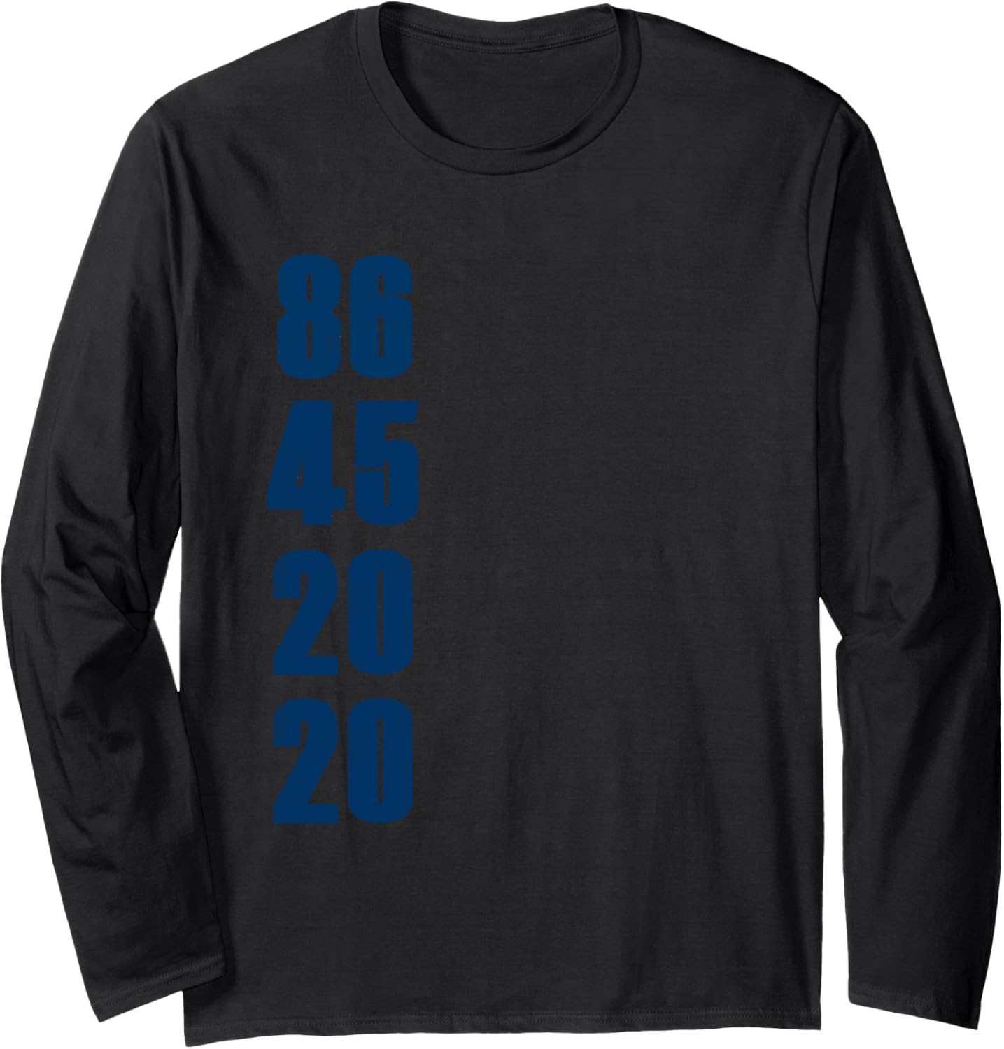 86 45 2020 Anti Trump Shirt 8645 Dump Trump Vintage Retro Long Sleeve