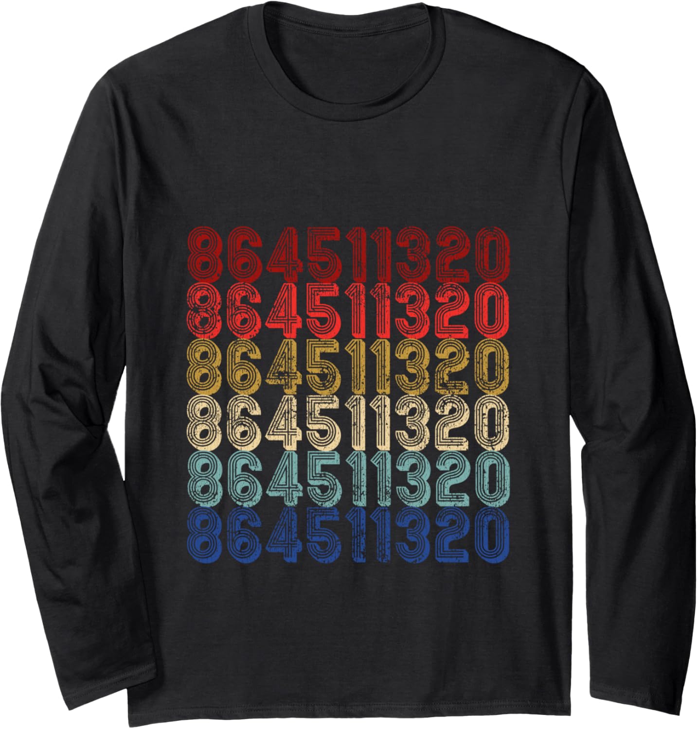 86 45 11 3 20 Retro Vintage 8645 Anti Trump 864511320 Long Sleeve