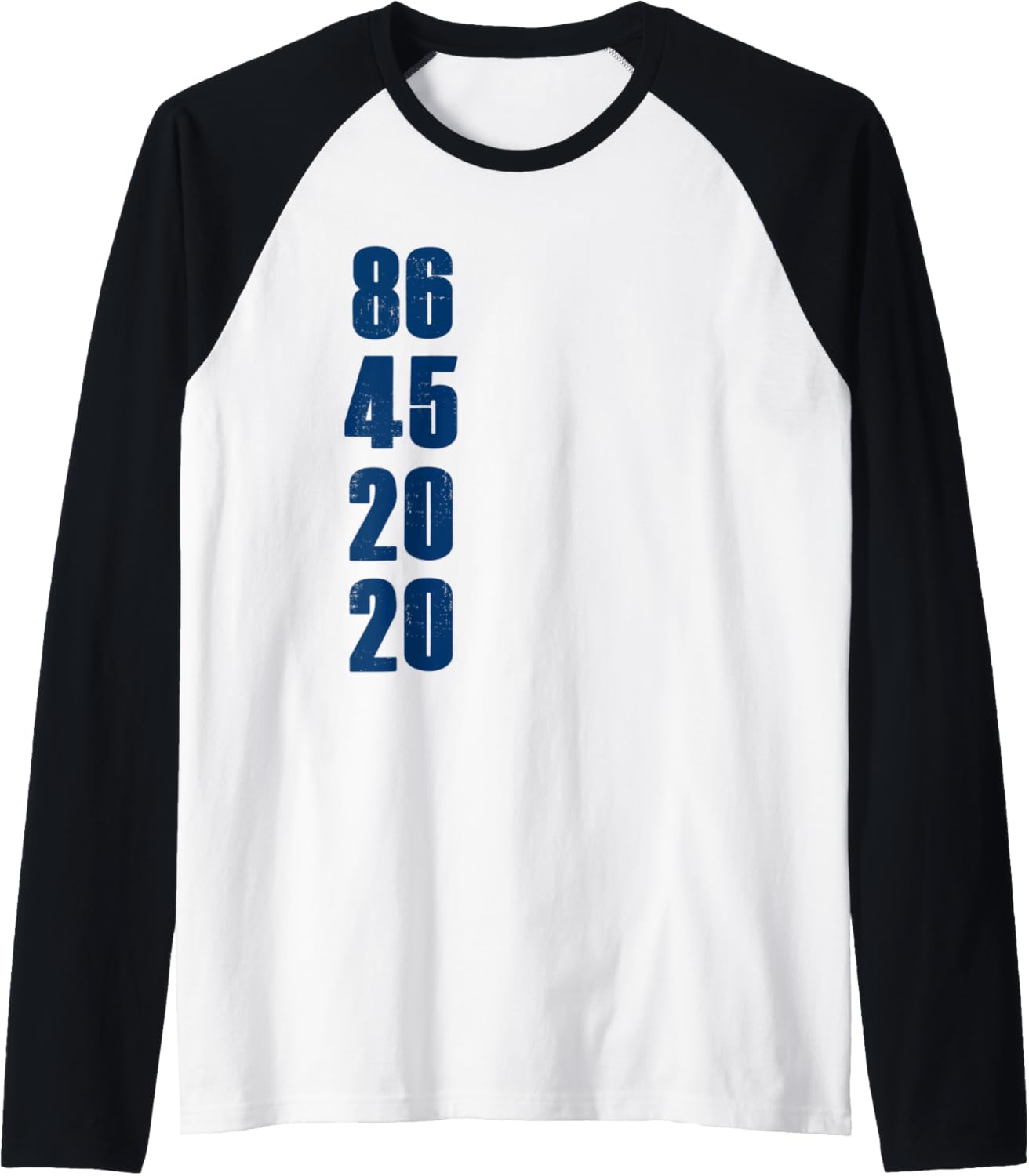 86 45 2020 Anti Trump Shirt 8645 Dump Trump Vintage Retro Raglan Baseball Tee