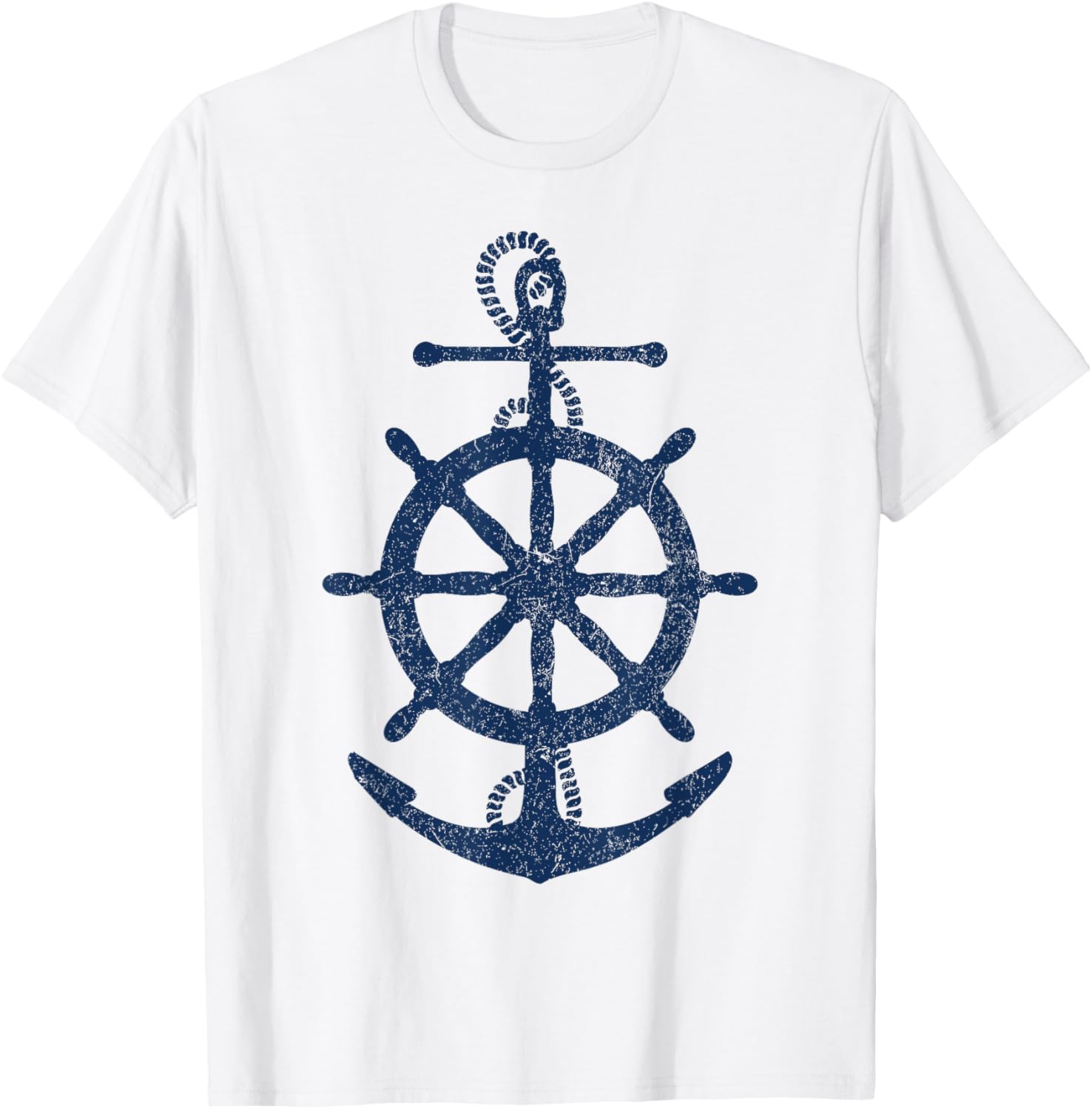 vintage distressed sail boating nautical grungy navy anchor