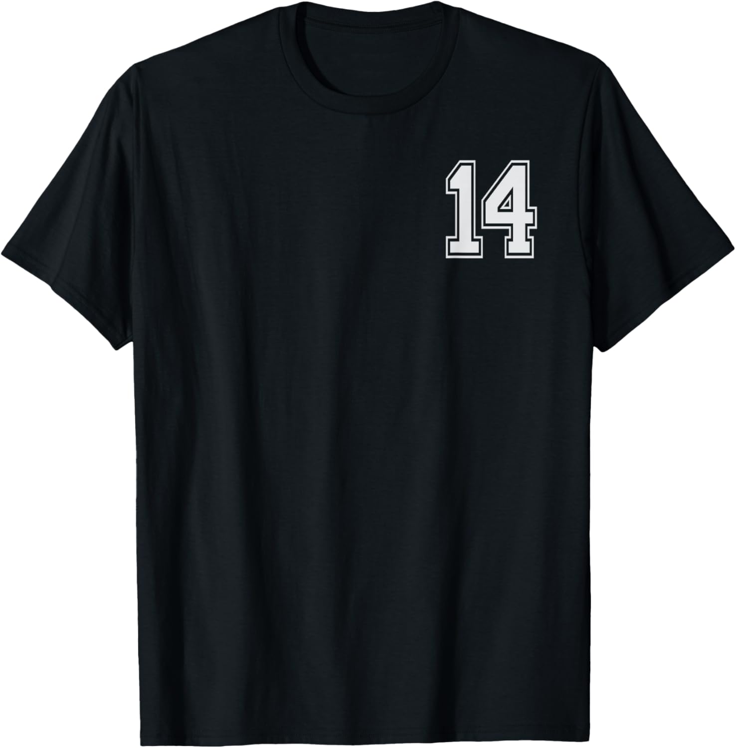 #14 Numbered Team Jerseys Shirt Birthday Age 14 Year Number