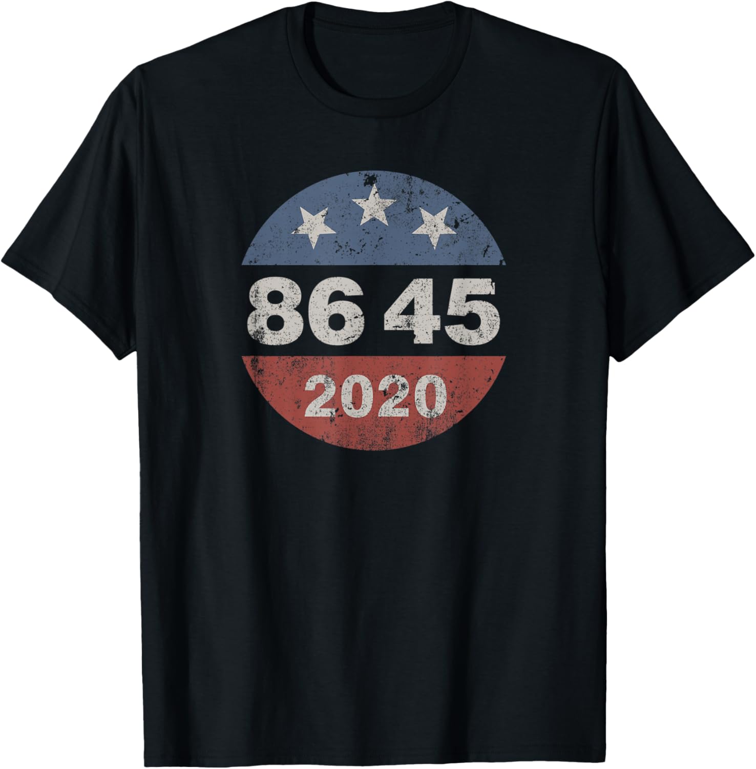 86 45 2020 Vintage Button Anti Trump